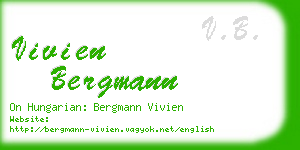 vivien bergmann business card